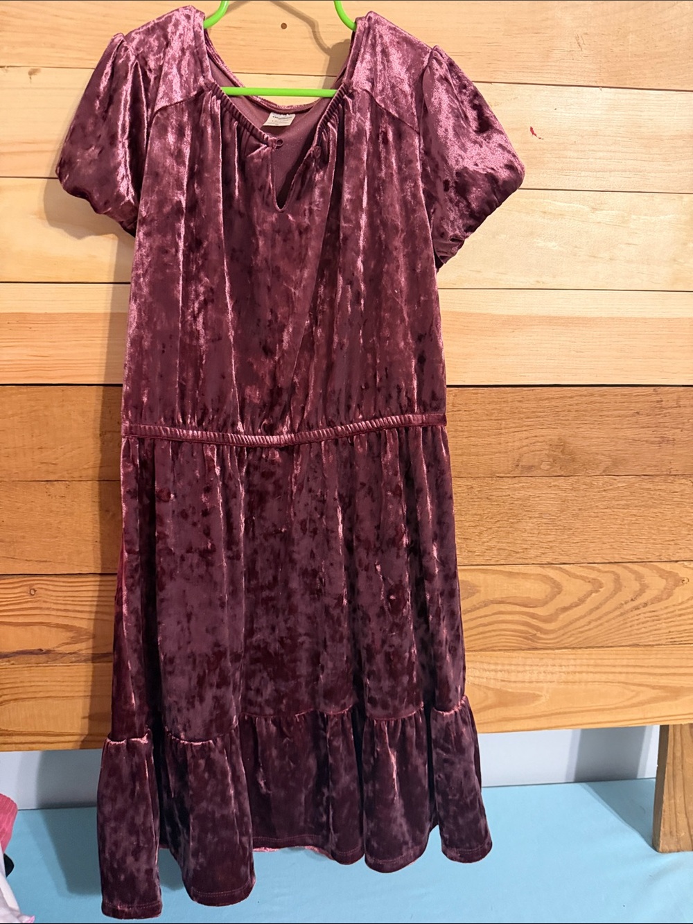 OshKosh B'gosh Girls' Velvet Dress in Plum